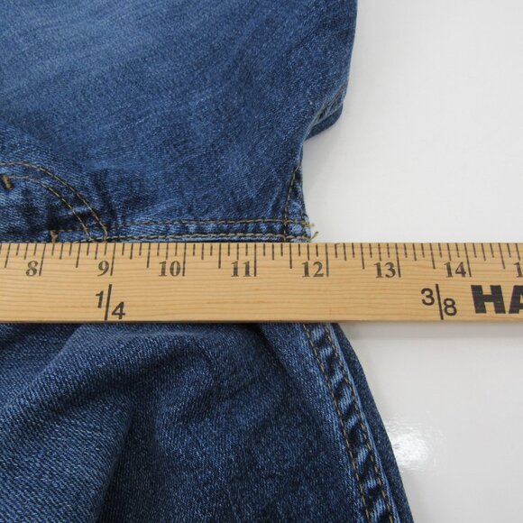 Levi Strauss & Co 505 Red Tab Men's Blue Jeans WPL423 Straight Leg 34X28 - Picture 6 of 9